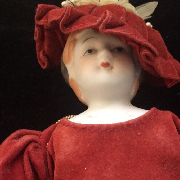 Vintage Bisque Doll Ornament - Picture 2 of 12